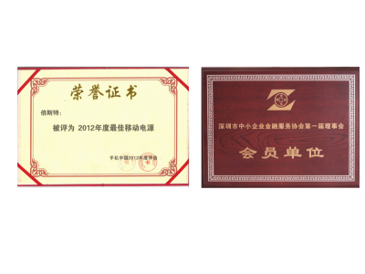 2012年獎(jiǎng)狀與榮譽(yù)